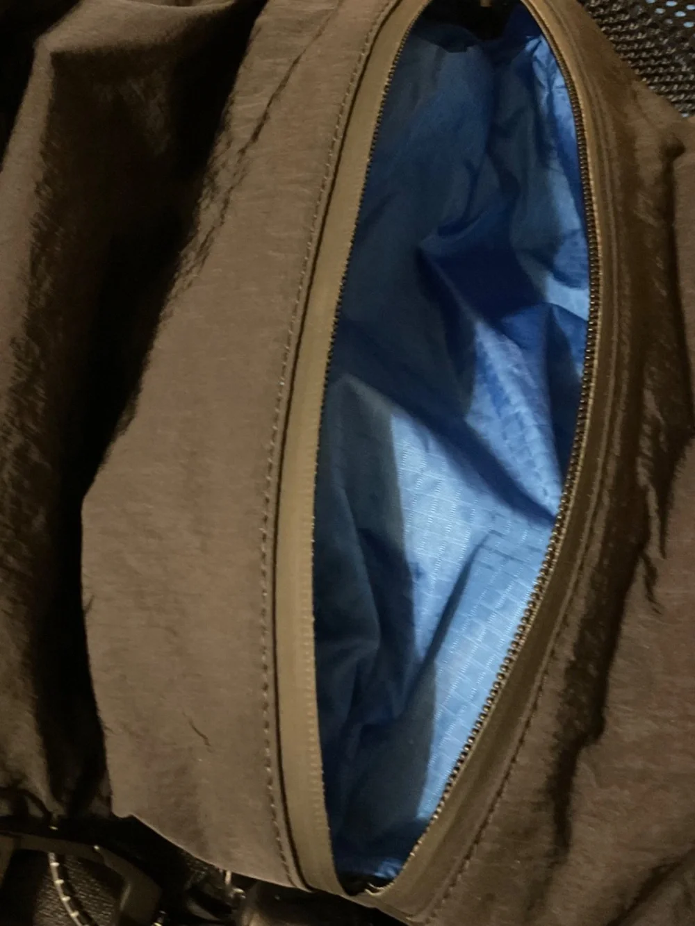 Bottega Veneta Intrecciato Nylon and leather backpack black and blue